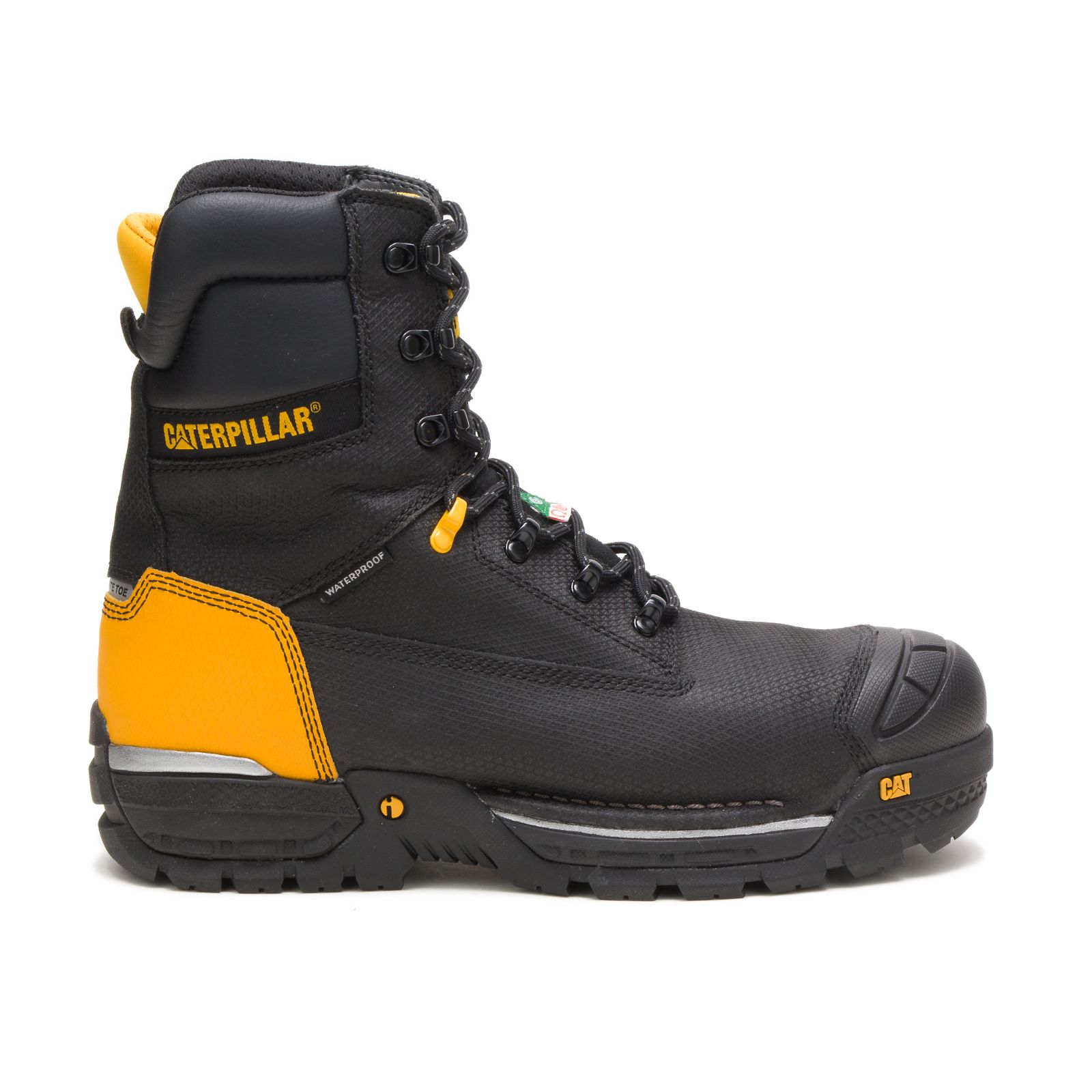 Caterpillar Excavator Lt 8" Waterproof Tx Composite Toe Csa Philippines - Mens Work Boots - Black 79160RXCS